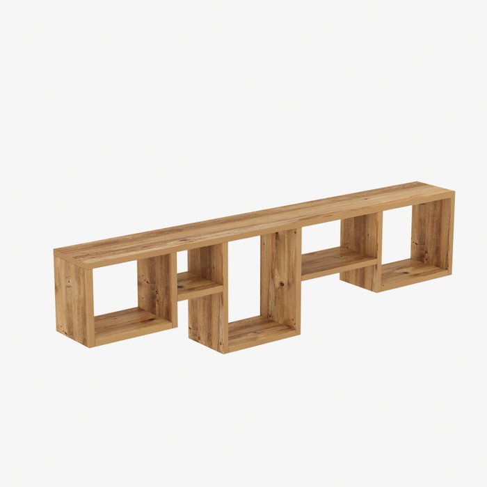 Hanah Home Amanos - Pine Estantería de pared escandinava